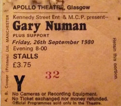 Glasgow Ticket 1980